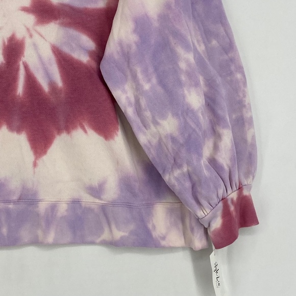 Style & Co Womens Size 0X Pullover Sweatshirt Rose Pink Lavender Tie-Dye Top LS - Picture 4 of 10